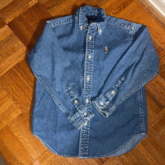 Ralph Lauren long sleeve Denim shirt size 6 - Picture 2 of 4